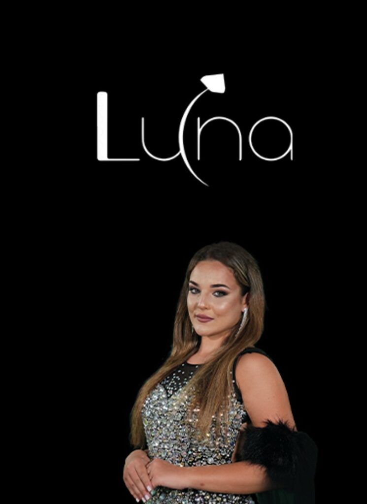 Young woman standing and looking ahead